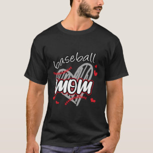 Baseball Mum Sport Mother Grandma Family T-Shirt