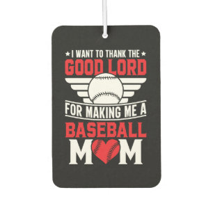 Baseball Mum Sports Parent Game Day Mother Car Air Freshener