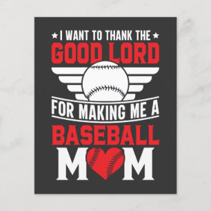  Baseball Mum Sports Parent Game Day Mother Flyer