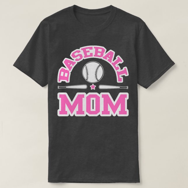 Baseball Mum T-Shirt (Design Front)