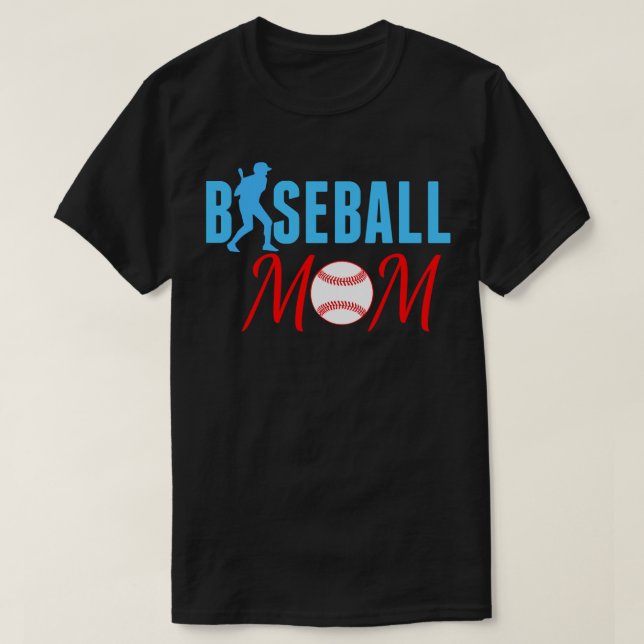 Baseball Mum T-Shirt (Design Front)