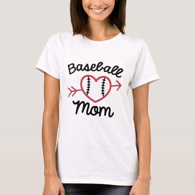 Baseball Mum T-Shirt (Front)
