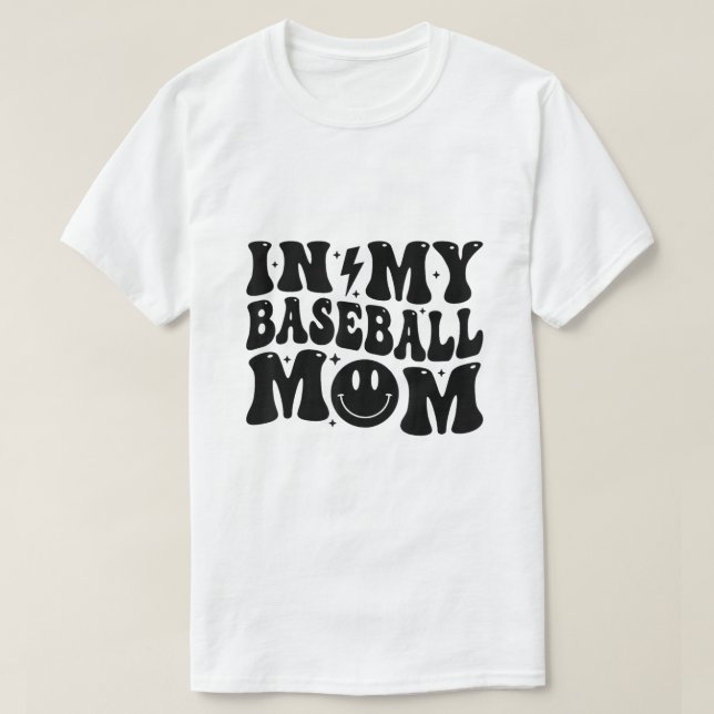 Baseball Mum  T-Shirt (Design Front)