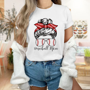 Baseball Mum Tee Shirt Women Baseball T Shirt