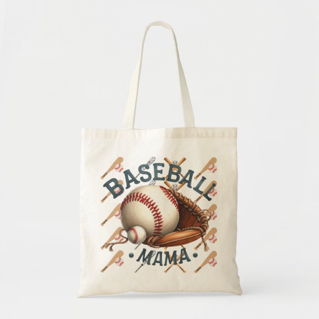 Baseball Mum  Tote Bag (Front)