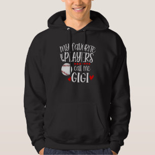 Baseball My Favorite Player Calls Me Gigi Heart Mo Hoodie