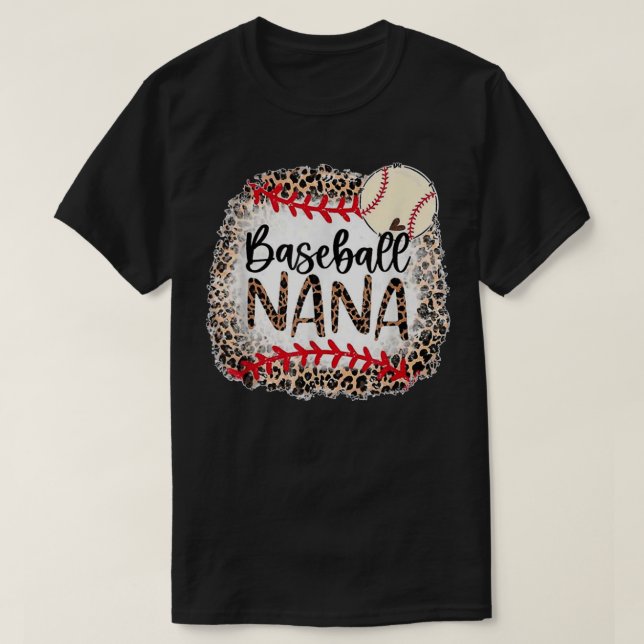 Baseball Nana Grandma Women Chrismas Moher's Day G T-Shirt (Design Front)