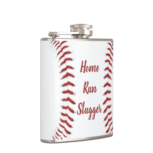 Baseball Nickname Trophy Gag Gift Hip Flask (Right)