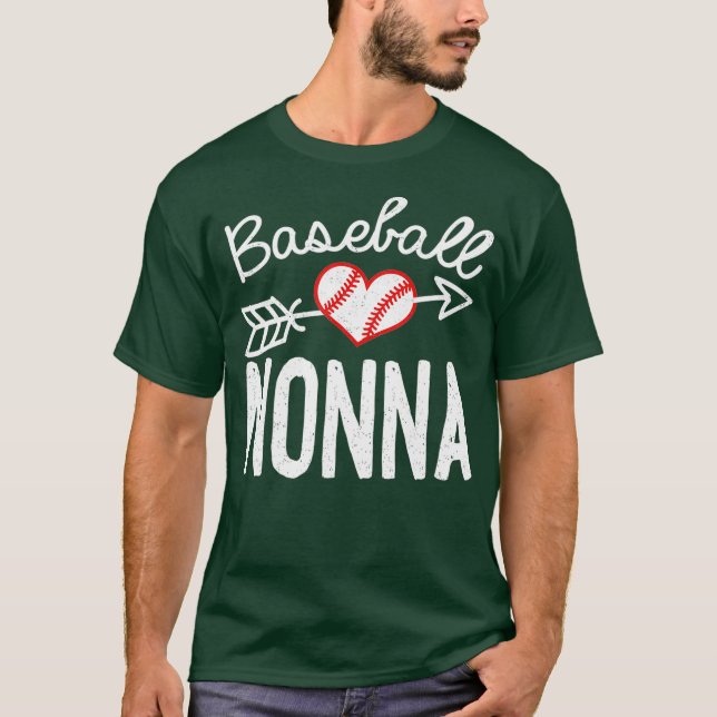 Baseball Nonna Grandma T-Shirt (Front)
