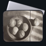 Baseball Nostalgia - Baseballs Laptop Sleeve<br><div class="desc">"Baseball Nostalgia II" by Judy B. Messer. Features a sepia-like photograph of multiple baseballs.</div>