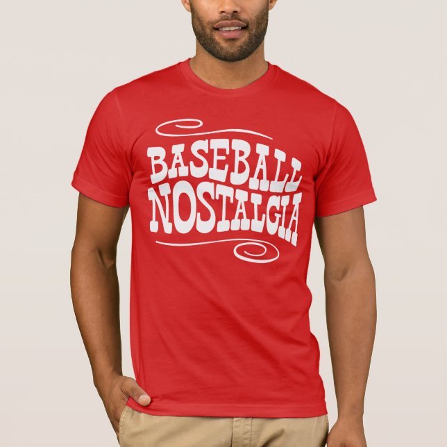 Baseball Nostalgia Red T-Shirt (Front)