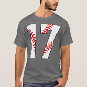 Baseball Number 17 17 Baseball Jersey Favourite P T-Shirt