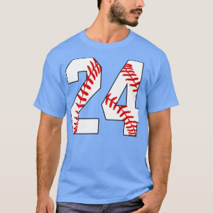 Baseball Number 24 24 Baseball  Jersey Favourite P T-Shirt