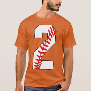 Baseball Number 2 2 Baseball  Jersey Favourite Pla T-Shirt