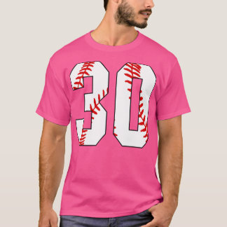 Baseball Number 30 30 Baseball Jersey Favourite P T-Shirt