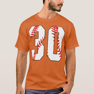 Baseball Number 30 30 Baseball Jersey Favourite P T-Shirt
