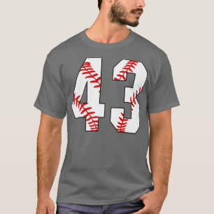 Baseball Number 43 43 Baseball Jersey Favourite P T-Shirt
