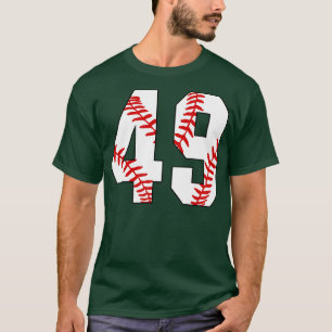 Baseball Number 49 49 Baseball  Jersey Favourite P T-Shirt