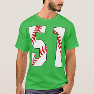 Baseball Number 51 51 Baseball Jersey Favourite P T-Shirt