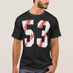 Baseball Number 53 53 Baseball  Jersey Favourite P T-Shirt