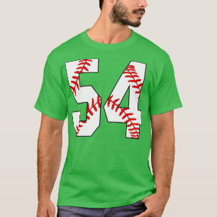 Baseball Number 54 54 Baseball  Jersey Favourite P T-Shirt