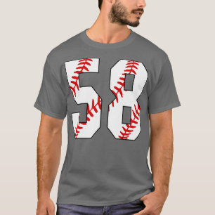 Baseball Number 58 58 Baseball  Jersey Favourite P T-Shirt