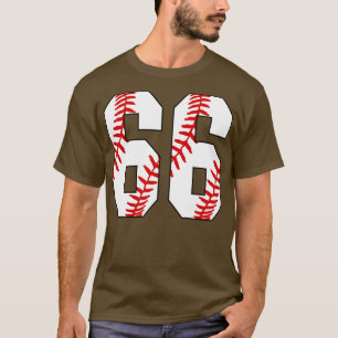 Baseball Number 66 66 Baseball  Jersey Favourite P T-Shirt