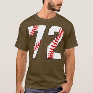 Baseball Number 72 72 Baseball  Jersey Favourite P T-Shirt