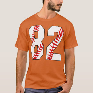 Baseball Number 82 82 Baseball  Jersey Favourite P T-Shirt