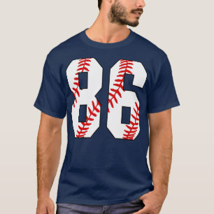 Baseball Number 86 86 Baseball  Jersey Favourite P T-Shirt