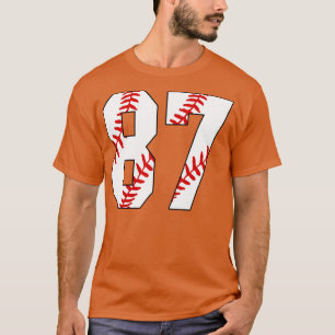 Baseball Number 87 87 Baseball Jersey Favourite P T-Shirt