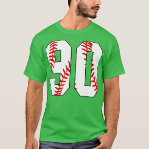 Baseball Number 90 90 Baseball Jersey Favourite P T-Shirt