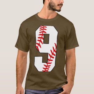 Baseball Number 9 9 Baseball Jersey Favourite Pla T-Shirt