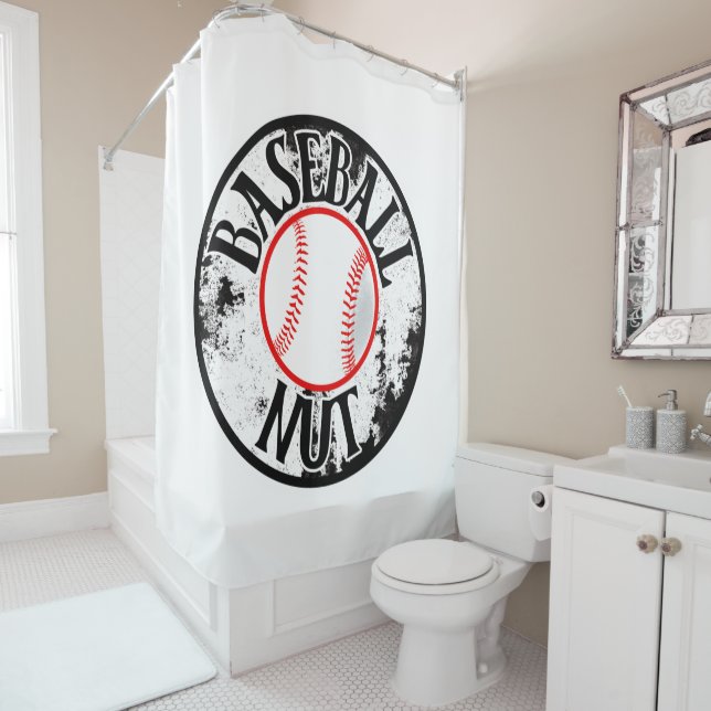 Baseball nut  shower curtain (In Situ)
