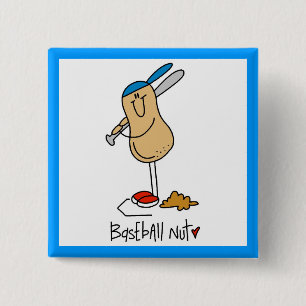 Baseball Nut T-shirts and Gifts 15 Cm Square Badge