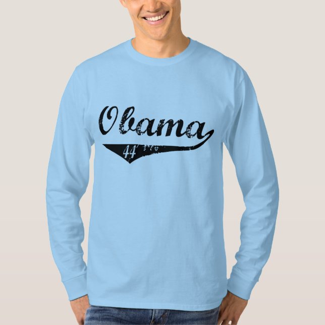 Baseball Obama 44 T-Shirt (Front)