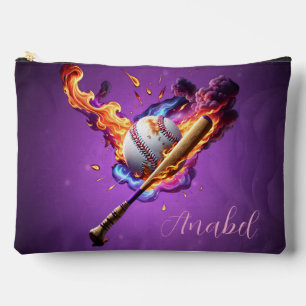 Baseball on Fire. Accessory Pouch