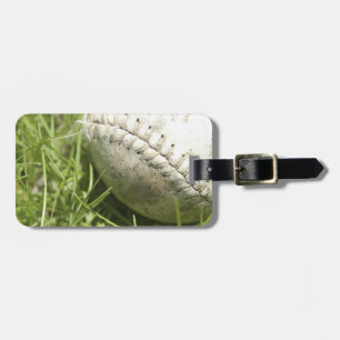 Baseball on the Grass Luggage Tag