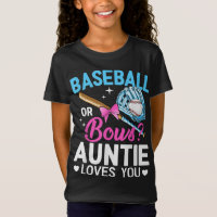 Baseball Or Bows Auntie Loves You Gender Reveal