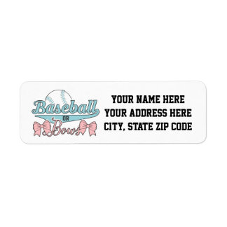 Baseball or Bows Gender Reveal Address Labels