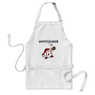 Baseball Outfielder Tshirts and Gifts Standard Apron