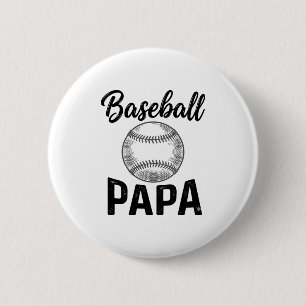 Baseball Papa Vintage Engraving Shirt Design_1 6 Cm Round Badge