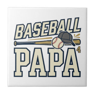 Baseball Papa Vintage Engraving Shirt Design_1 Tile