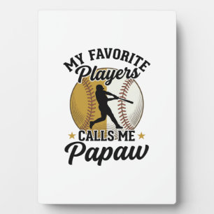 Baseball Papaw Favourite Players Vintage Shirt Des Plaque