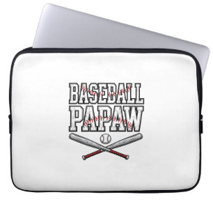 Baseball Papaw Vintage Engraving Design_1 Laptop Sleeve