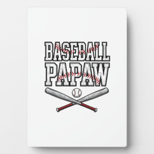 Baseball Papaw Vintage Engraving Design_1 Plaque