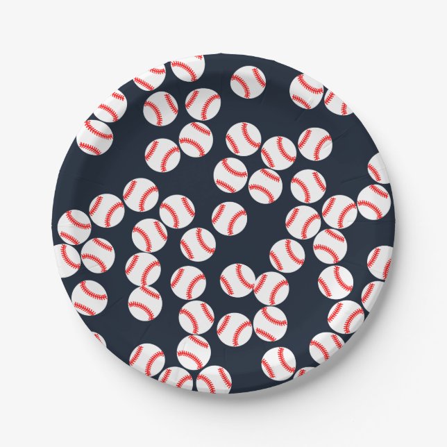 Baseball Paper Plate (Front)