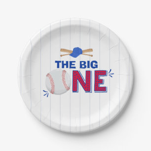 Baseball Paper Plate Baseball 1st Birthday Party