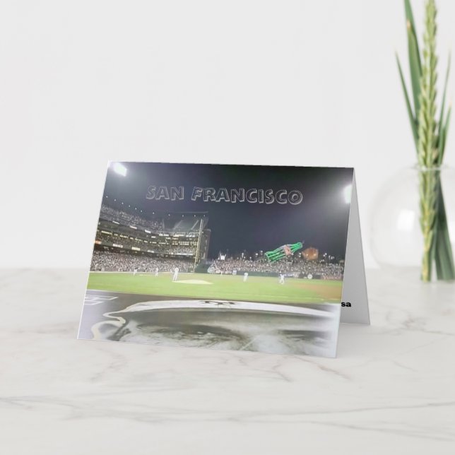 Baseball Park, San Francisco Card (Front)