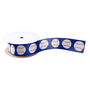 Baseball Party Custom Colour Satin Ribbon